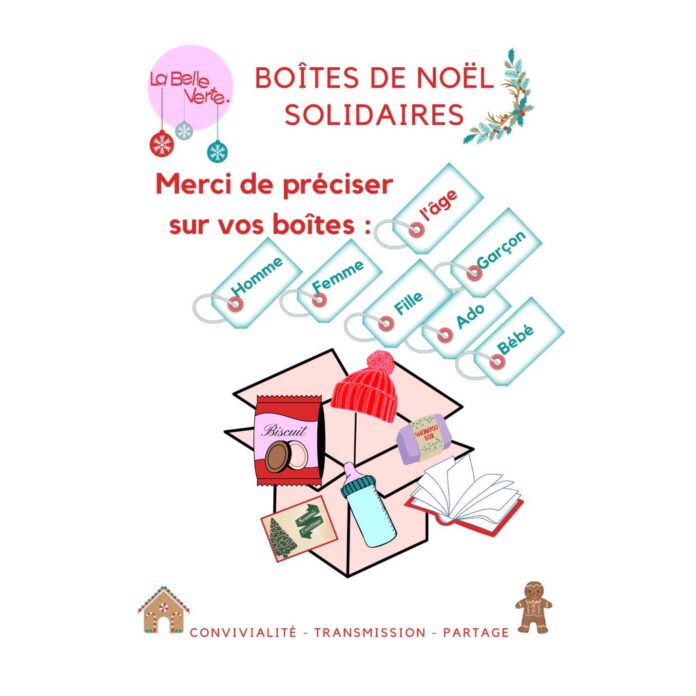 Noël 2023 solidaire : offrez une Boite de Noël en cadeau à un SDF 